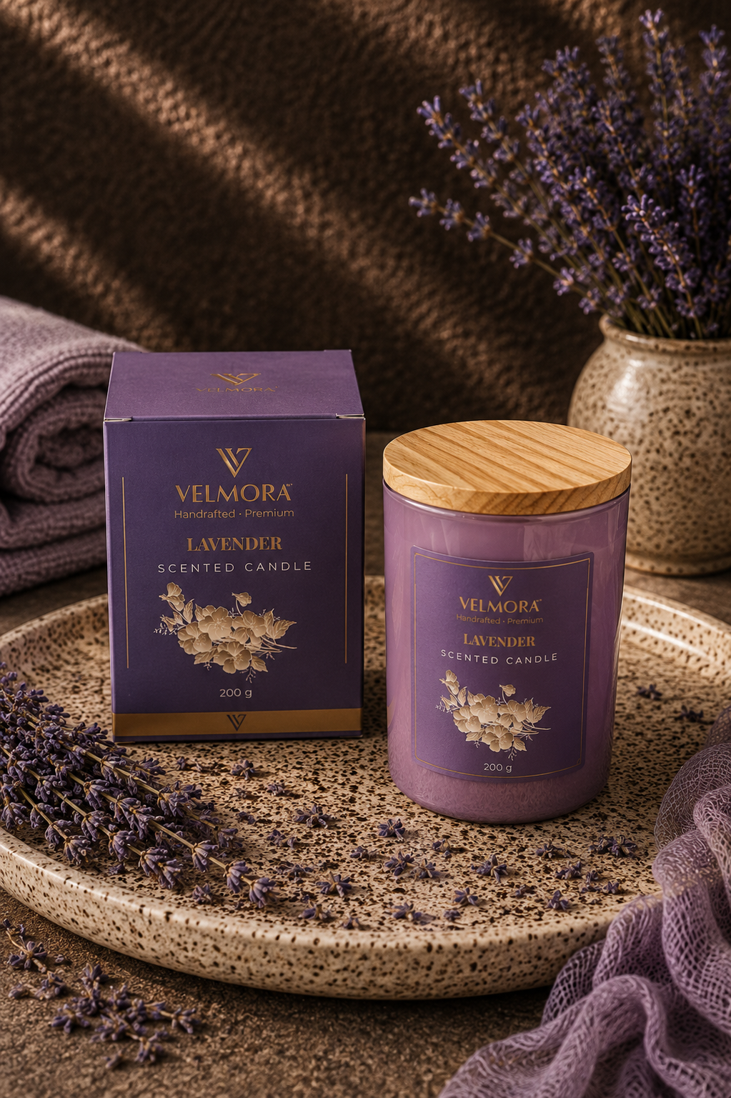 Lavender Pink Candle
